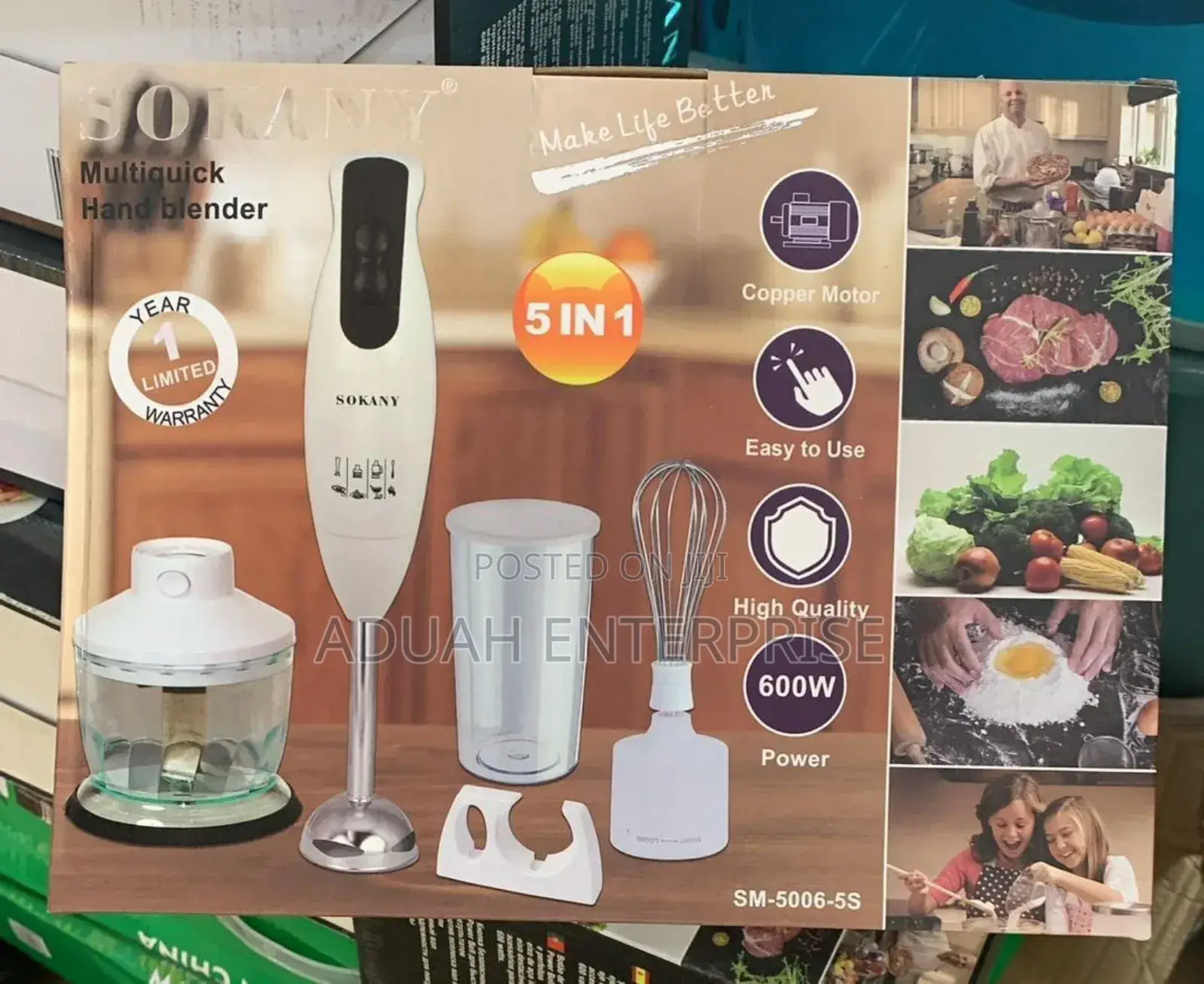 4 in 1 Sokany Hand Blender