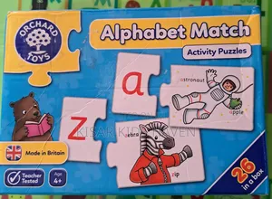 Alphabet Match Puzzle, Hard Board Paper