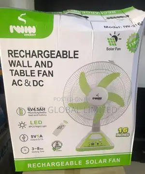 Not Your Regular Iwin Rechargeable Wall and Table Fan AC/DC