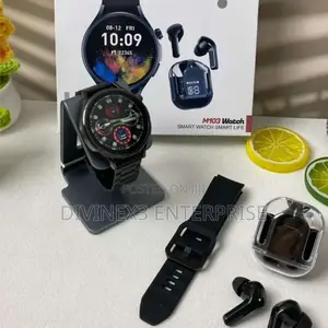 M103 Watch, Double Straps + Earbuds