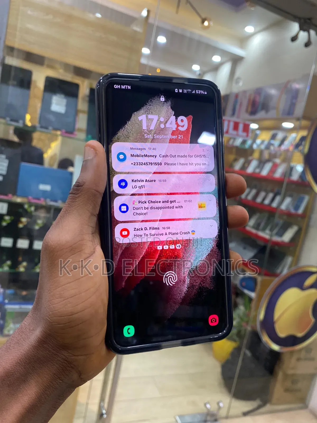 New Samsung Galaxy S21+ 5G 128 GB Black