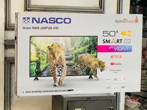 Sleek Nasco 50 Inch Digital Satellite Smart Television.