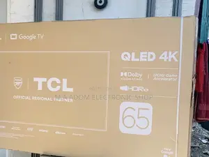 Elegant TCL 65C645 65 Inch Qled Smart Android Television.