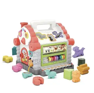 Activity House Shape Sorter With Music/Light/Cubic Block