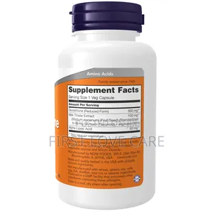 Now Glutathione 500mg Detox Support