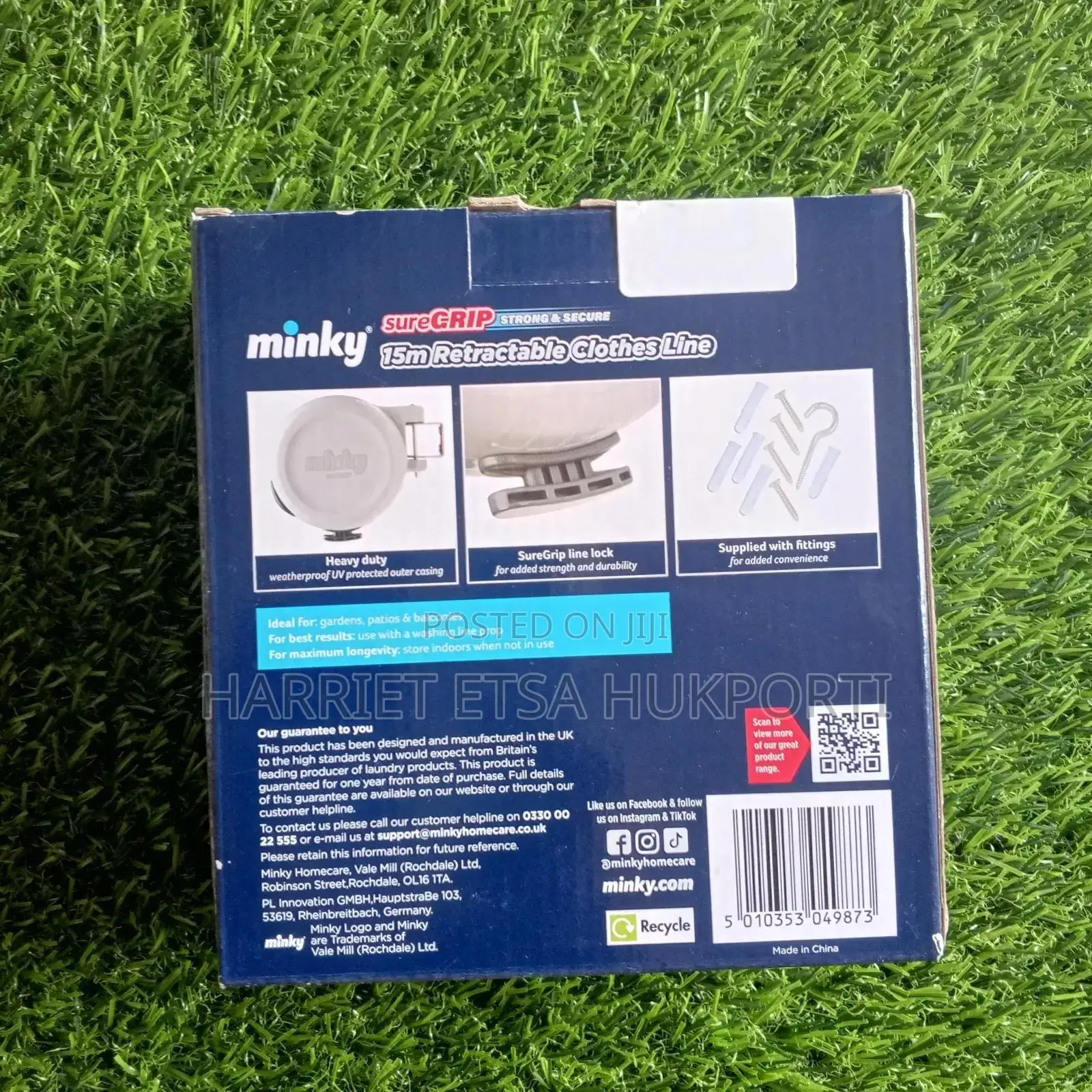 Minky Retractable Clothes Line 15m (CL12M) From Uk