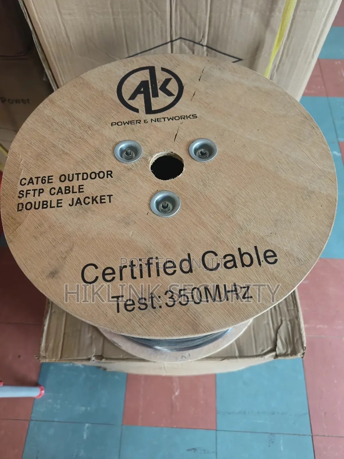 Cat6 Cable SFTP Outdoor Double Jacket Alluminium Shielded
