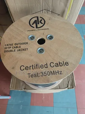 Cat6 Cable SFTP Outdoor Double Jacket Alluminium Shielded