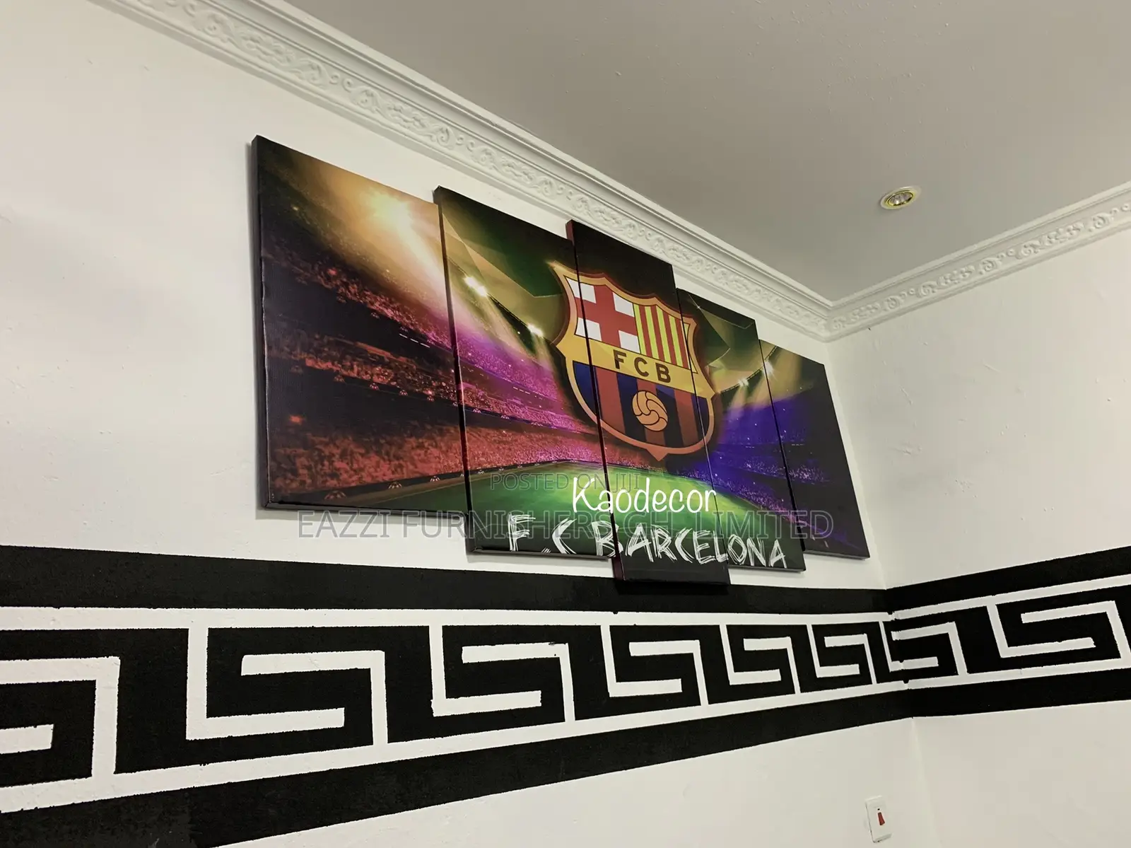 World Club Football 3d Frame Canvas Wall Arts