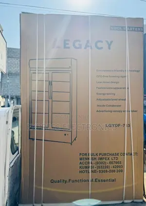 Zealous Sleek Display Fridge Legacy Double Door 750L