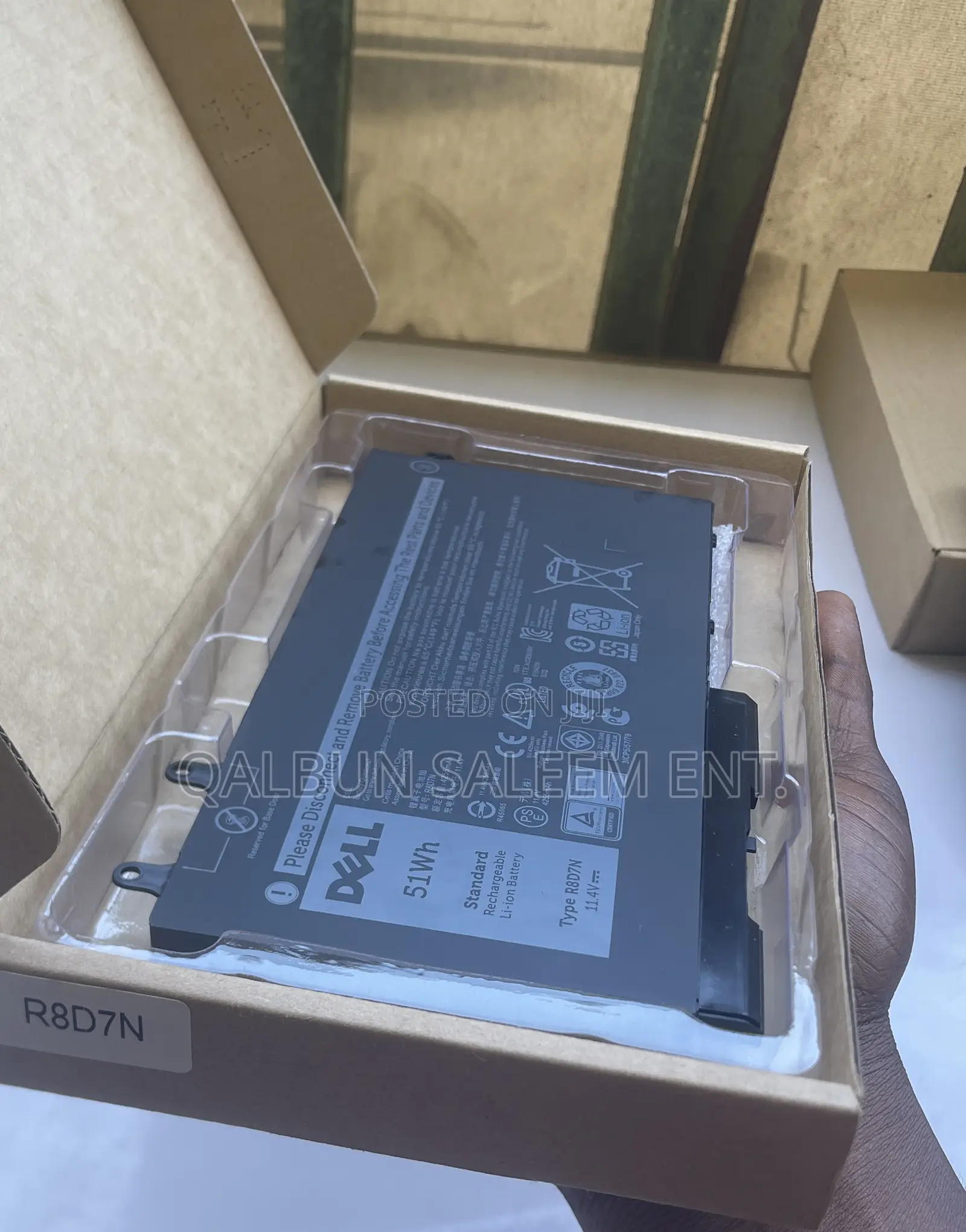 Dell R8D7N Battery for Precision 3540 3550 Inspiron7590 7791