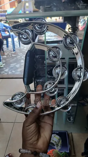 Tambourine (Silver) - Power-2 MT-2 Silver Tambourine