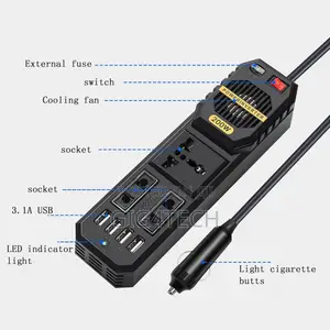 200W Car Power Inverter 12V to 220V