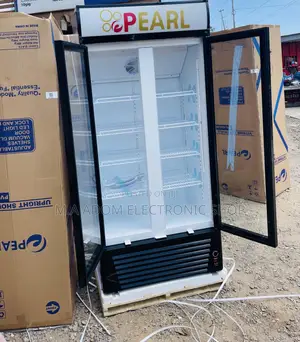 Classic Design Pearl PVC 622 500L 2 Door Display Fridge.