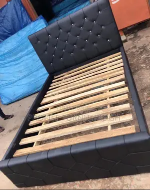 This Black Double Bed-frame // Durable And Luxurious