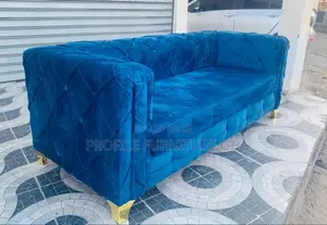 Sweet Blue Fabric 3in1 Sofa Available//Freee Delivery