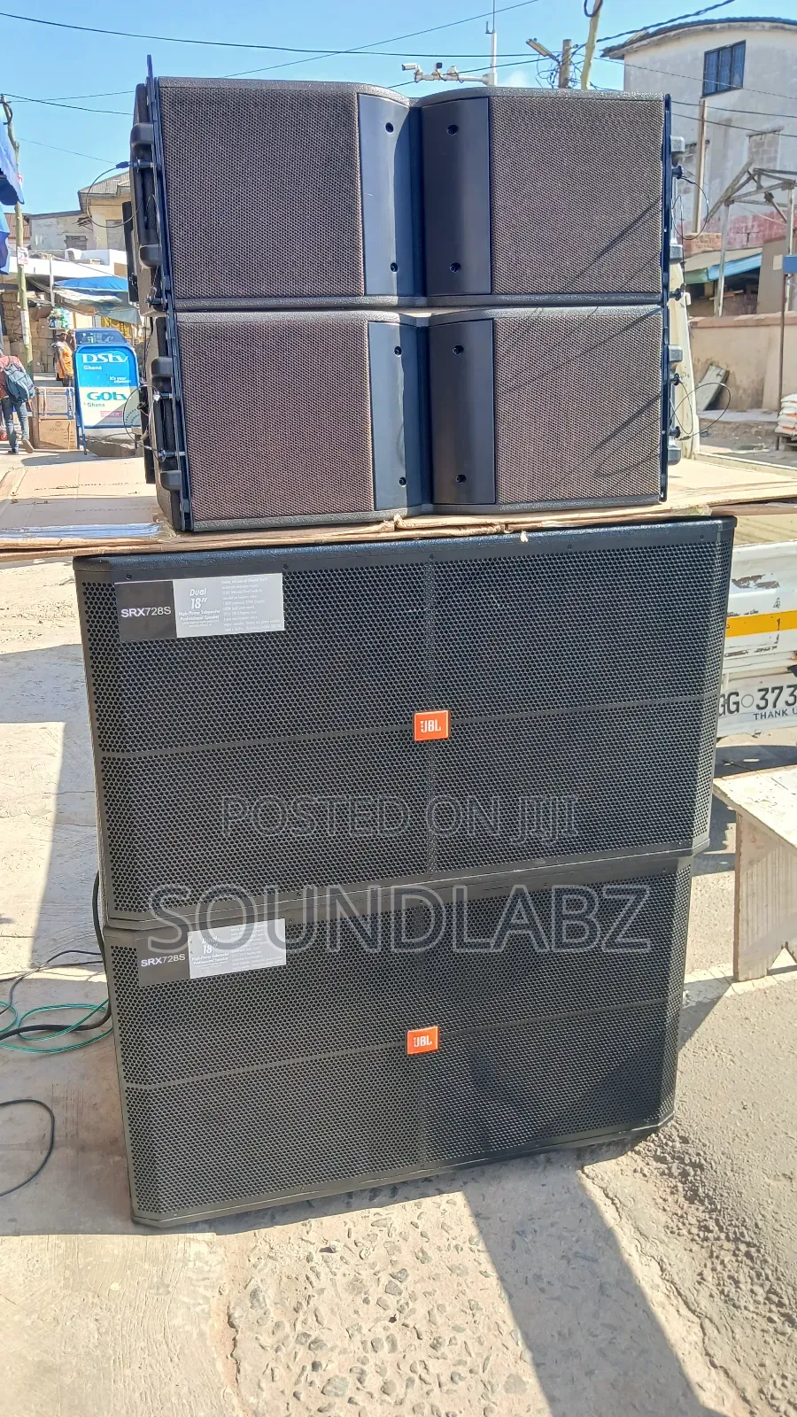 Kara 10inches and JBL Double Bass Line Array Set