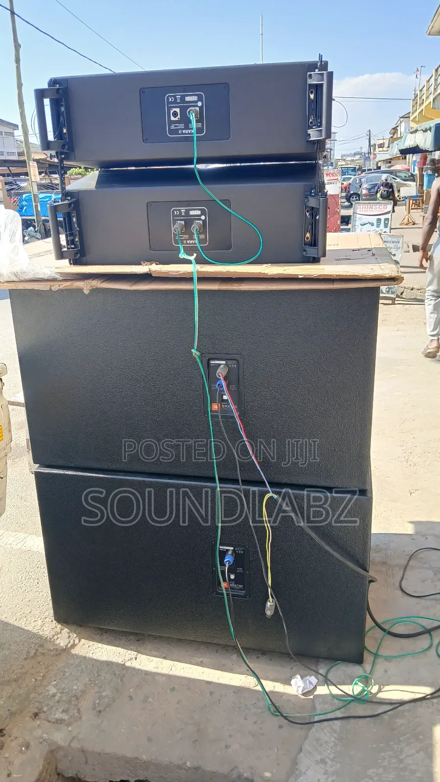 Kara 10inches and JBL Double Bass Line Array Set