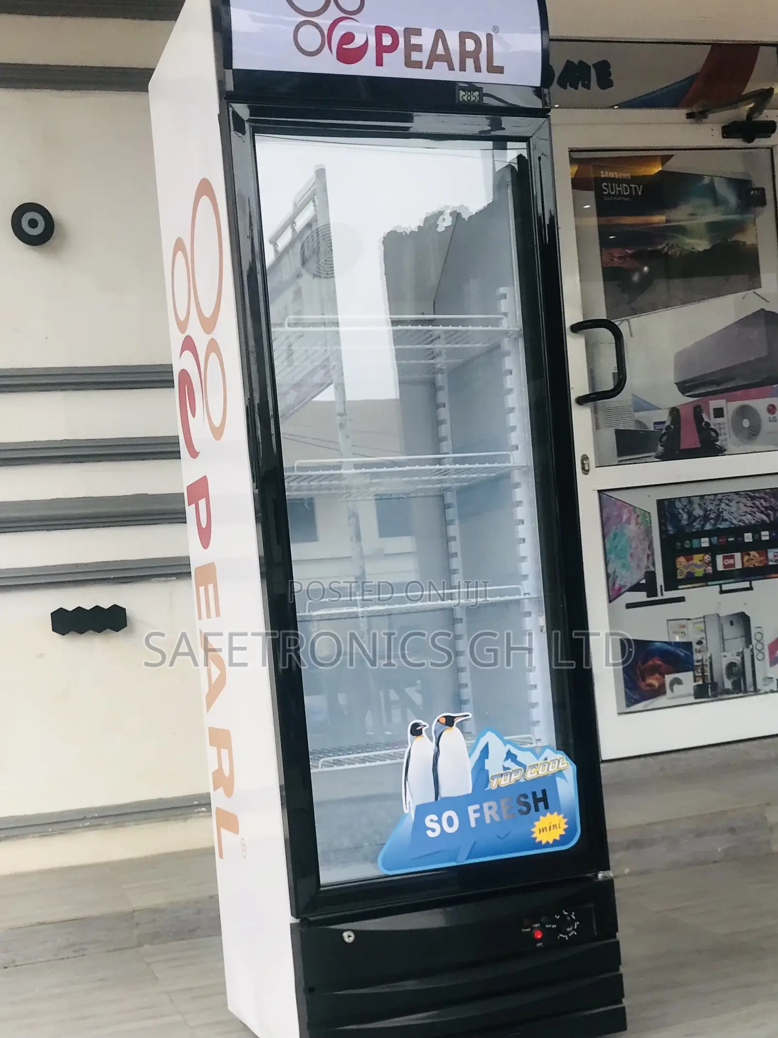 Order Glass 300L Pearl 1 Door PVC- 352 Display Fridge