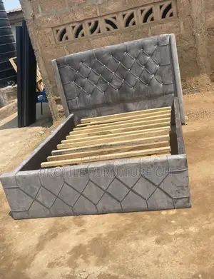 Available Gray Double Bed-frame. //Durable And Luxurious