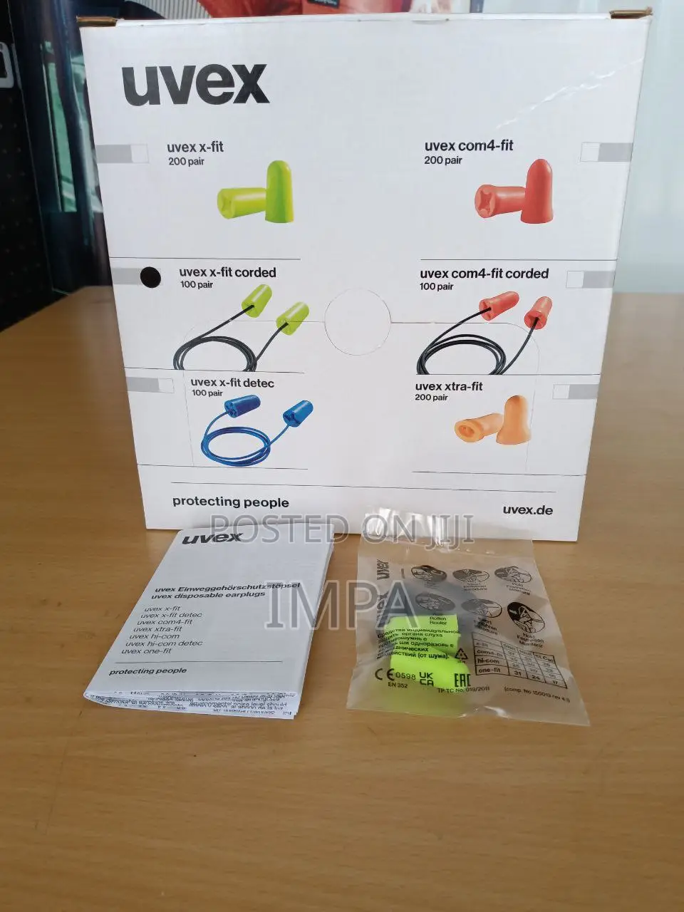 Uvex X-fit Foam Earplug 100pair/Pack Snr: 33db
