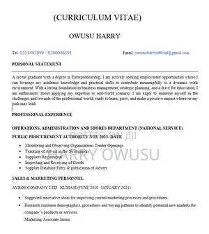 Accounting Finance CV