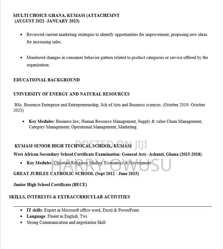 Accounting Finance CV