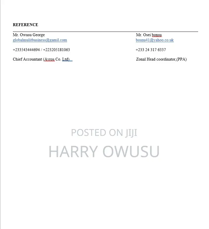 Accounting Finance CV