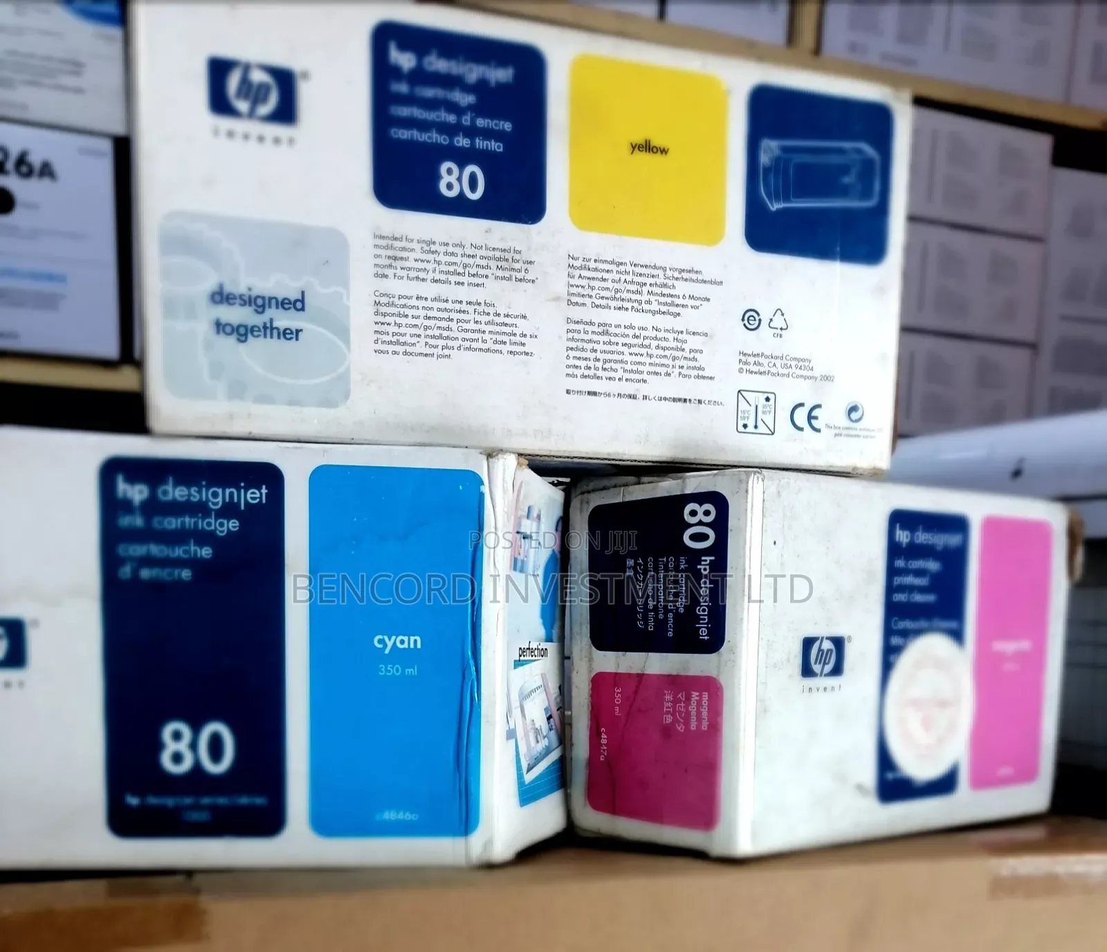 HP 80 350-Mil Colour Designjet Ink Catrirdge