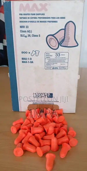 MAX Pre-shape Foam Earplugs NRR 33,