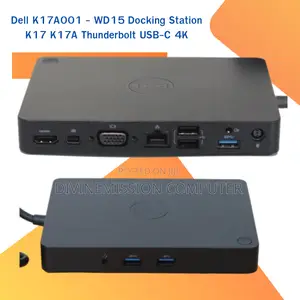 Dell Type C Thunderbolt Laptop Docking Station Wd15,11 in 1