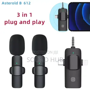 3 in 1 Wireless Microphone for iPhone, iPad, Android