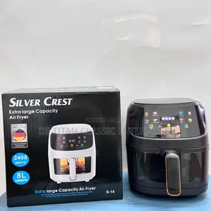 Silver Crest Extra Large Capacity Air Fryer - 8l - Black