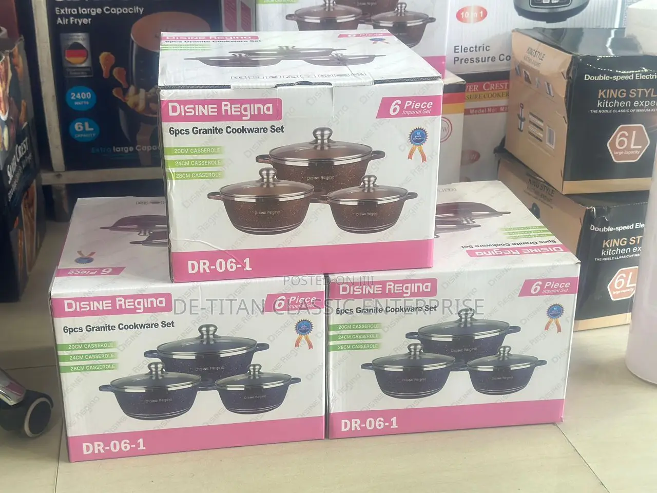 Die Cast Non-Stick Cookware Set - 6 Pieces