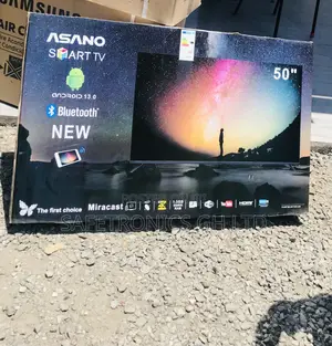 50 Inch Smart LED Sleek Asano UHD (Black) Tv