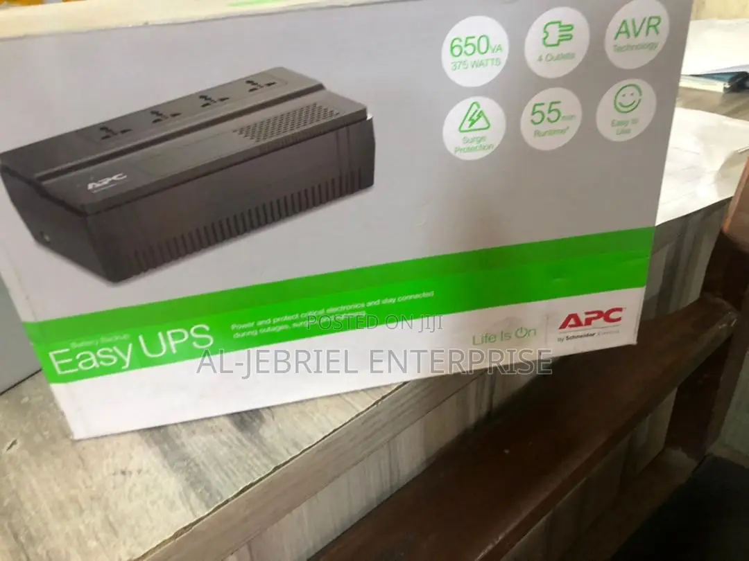 APC UPS 650va 375watt Easy UPS 55min Runtime