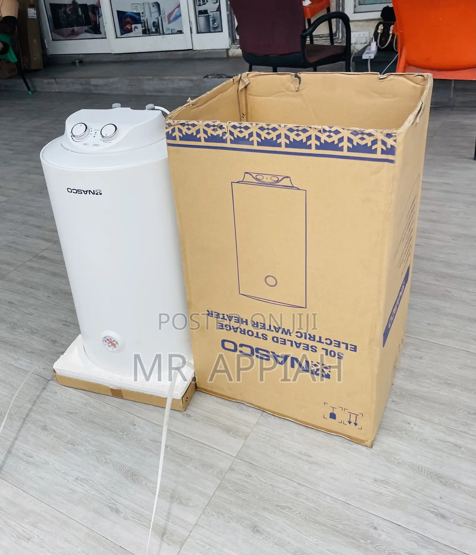Order Nasco 50L Storage Electric Water Heater.