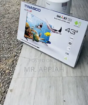 Digital Satellite Nasco 43 Inch Smart Television(Black).