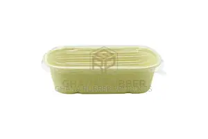 Bagasse Oval Bowls + Lids 700ml (500pcs)