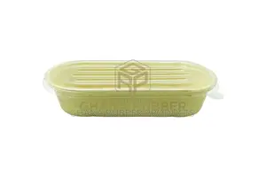 Bagasse Oval Bowls + Lids 850ml (500pcs)