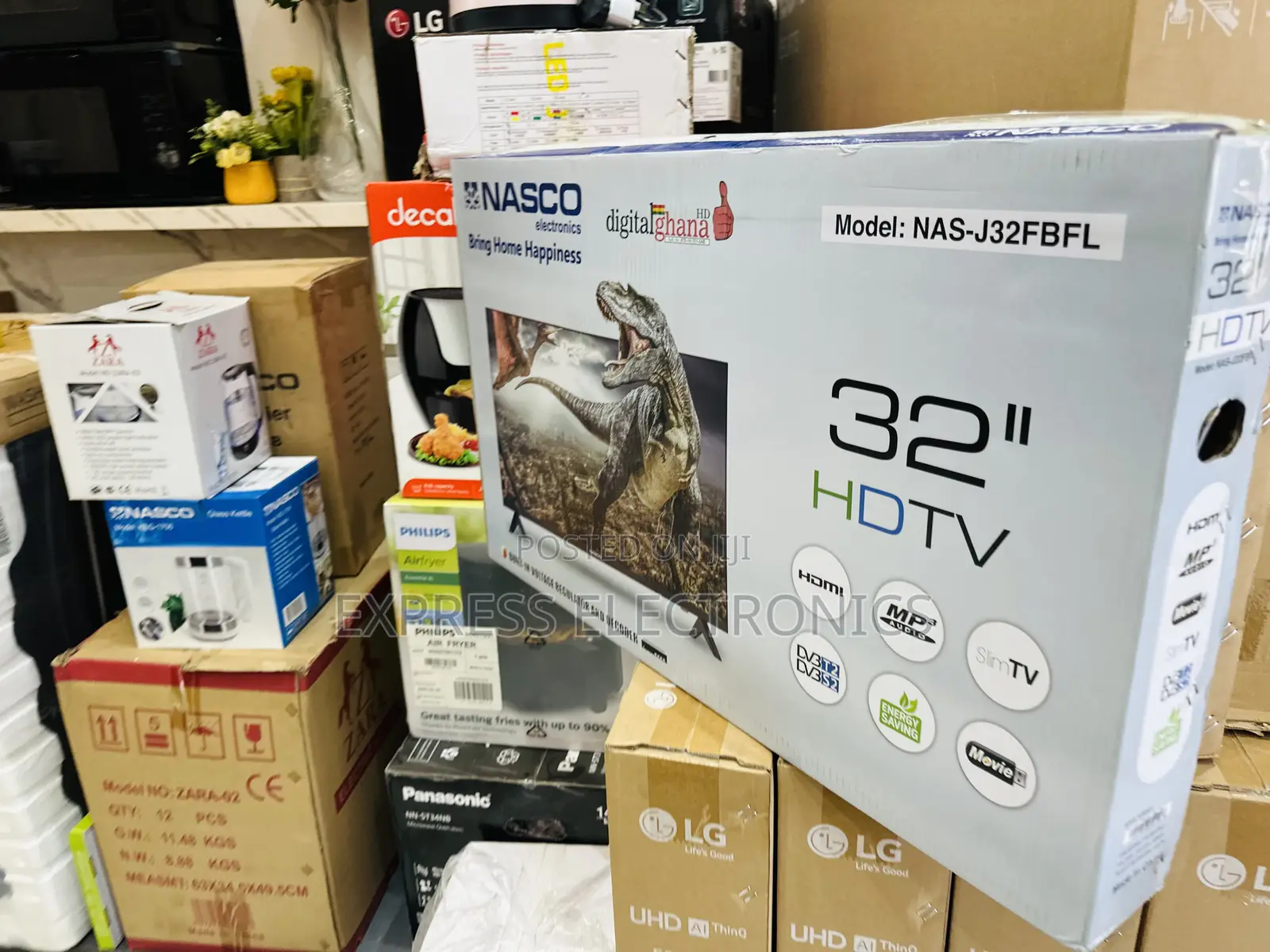 High Contrast FHD Satellite Nasco 32” Television
