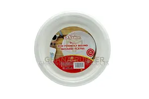 Bagasse Round Plates 9-Inches (500pcs)