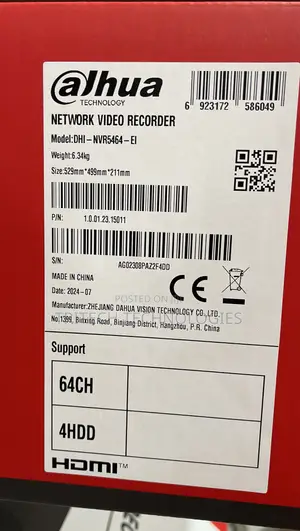 Dahua 64CH NVR 4HDD Slot Non-Poe Dahua NVR5464-EI