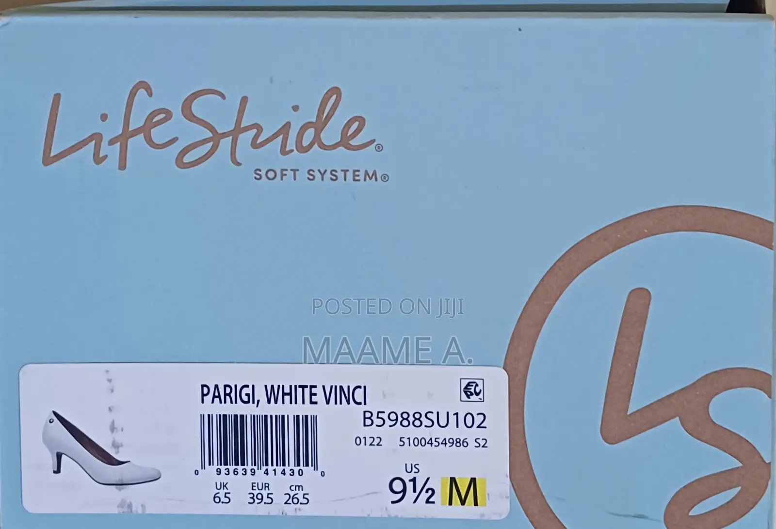 Lifestride White Comfortable Closed Shoe Heel