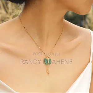 Jade Butterfly Pendant Necklace