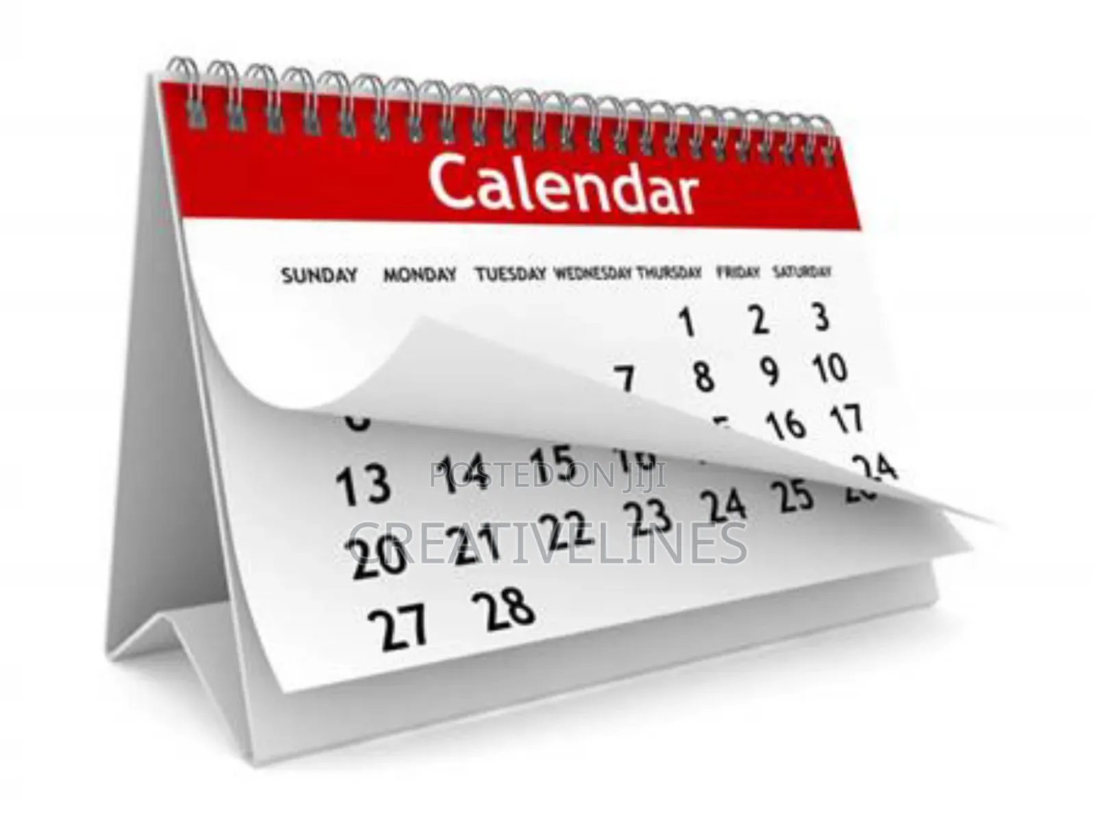 Tabletop Calendar