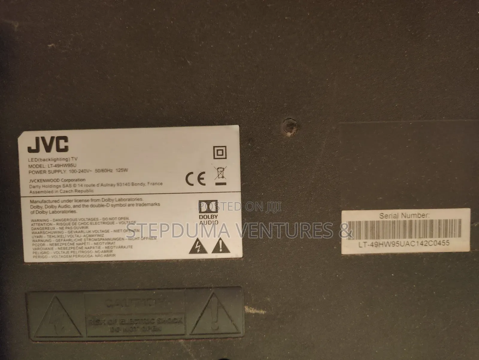 JVC 49 Inches Smart(Model: Lt-49hw95u) With Broken Screen