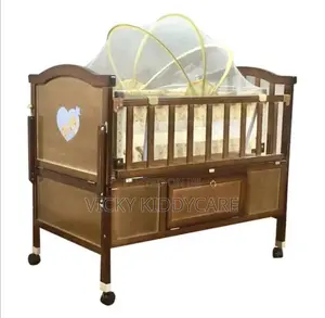 2 in 1 Baby Wooden Cot