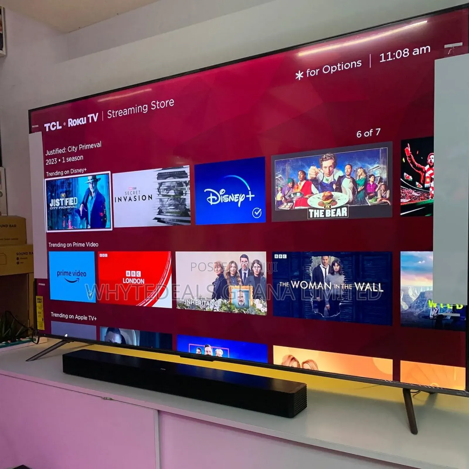 Qled 65" Smart TCL Voice_controlled Google Tv|Ultra Slim2024