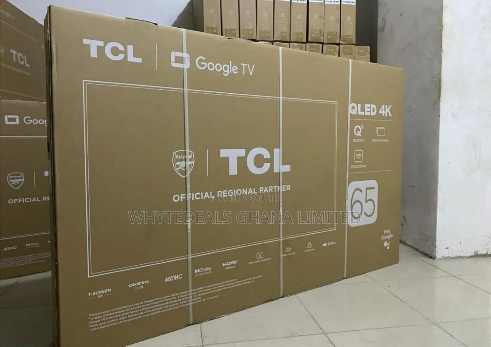 Qled 65" Smart TCL Voice_controlled Google Tv|Ultra Slim2024